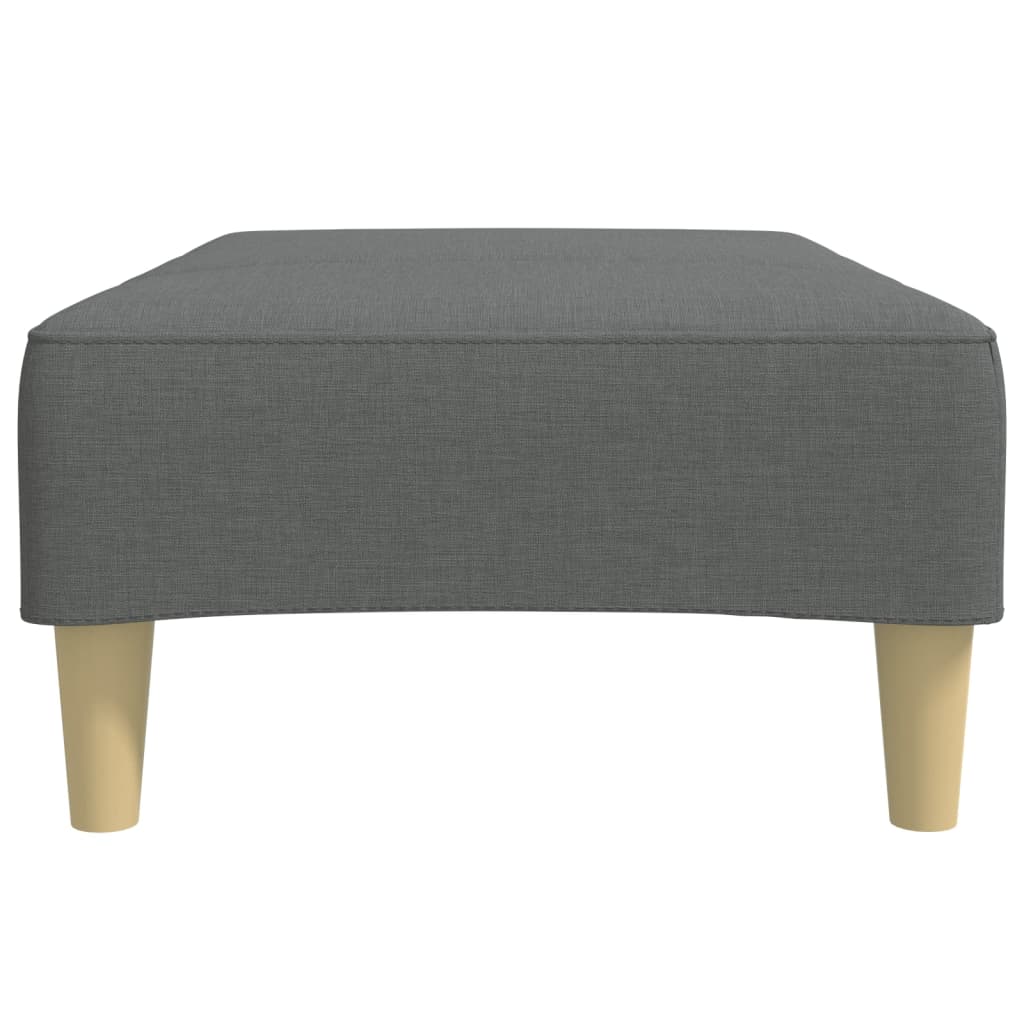 vidaXL Taburet, gri închis, 77x55x31 cm, material textil vidaXL Taburet, gri închis, 77x55x31 cm, material textil
