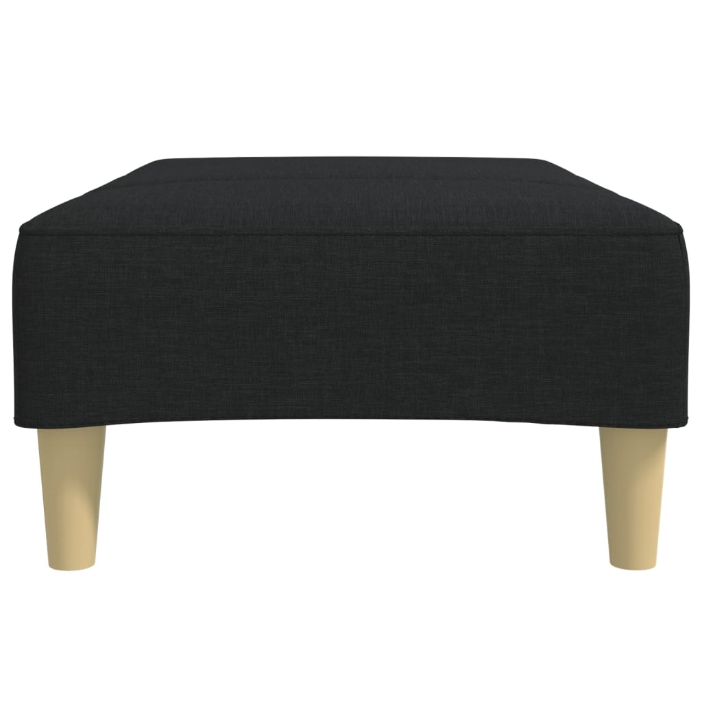 vidaXL Taburet, negru, 77x55x31 cm, material textil