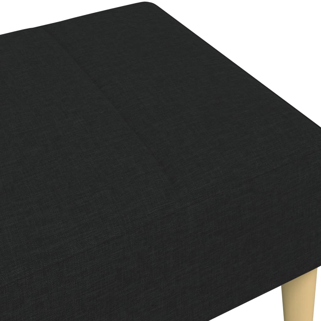 vidaXL Taburet, negru, 77x55x31 cm, material textil
