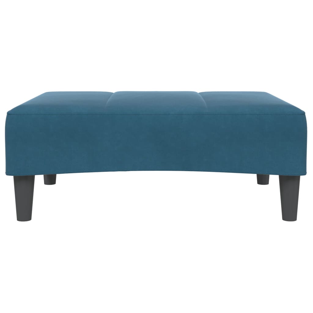vidaXL Taburet, albastru, 77x55x31 cm, catifea vidaXL Taburet, albastru, 77x55x31 cm, catifea