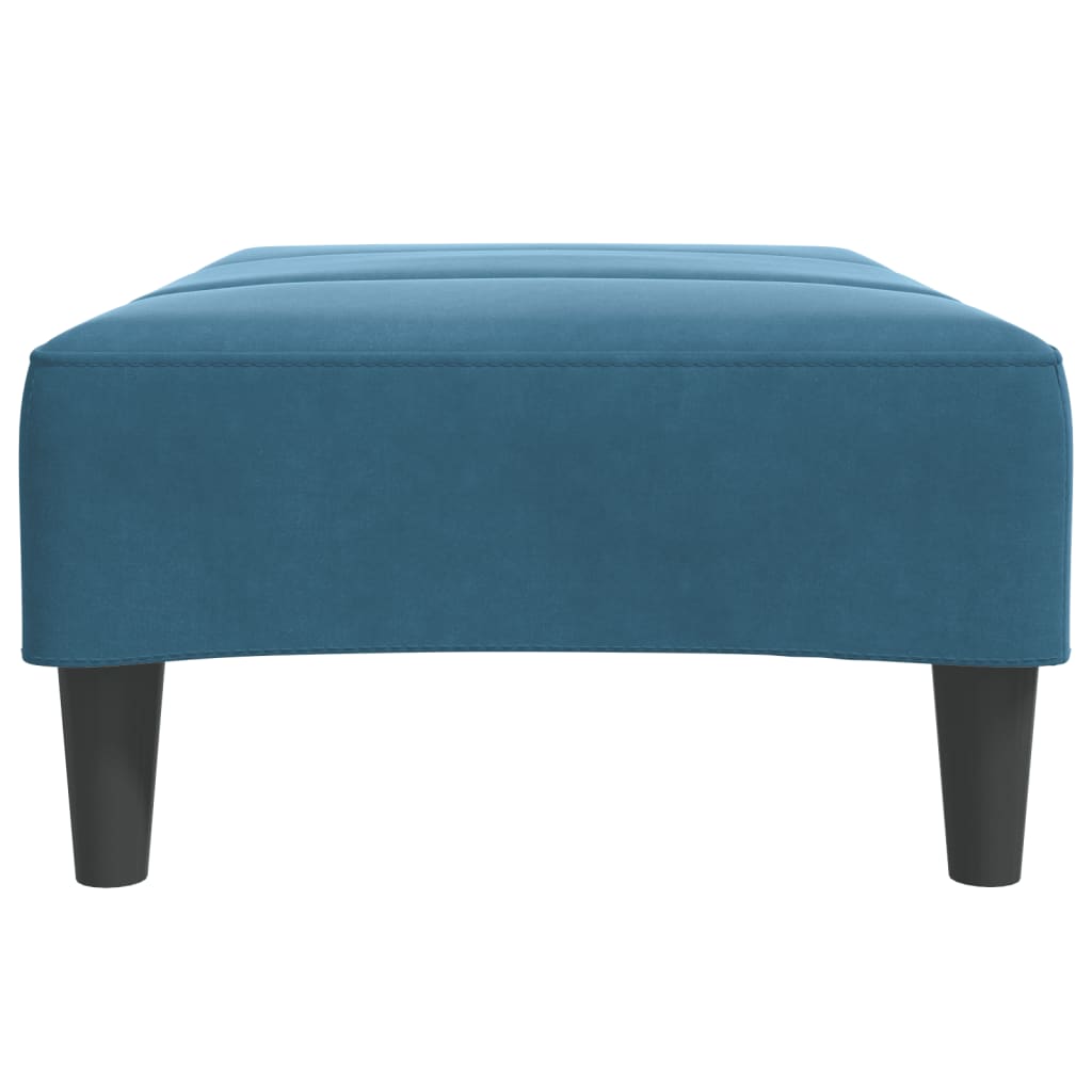 vidaXL Taburet, albastru, 77x55x31 cm, catifea vidaXL Taburet, albastru, 77x55x31 cm, catifea