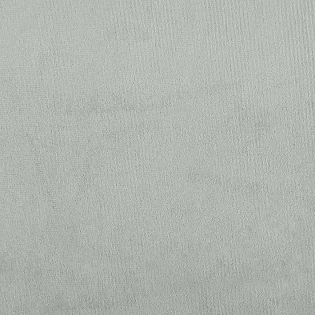 vidaXL Taburet, gri deschis, 77x55x31 cm, catifea vidaXL Taburet, gri deschis, 77x55x31 cm, catifea