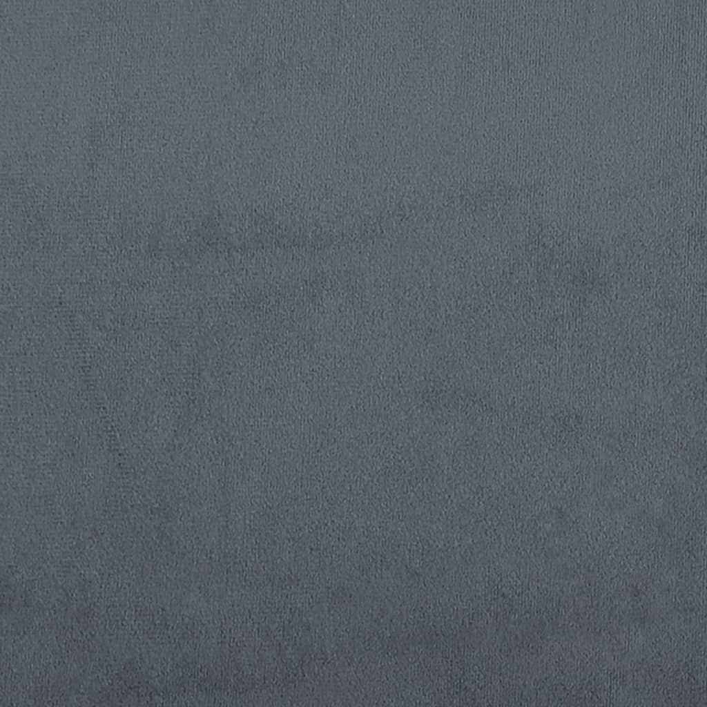vidaXL Taburet, gri închis, 77x55x31 cm, catifea vidaXL Taburet, gri închis, 77x55x31 cm, catifea
