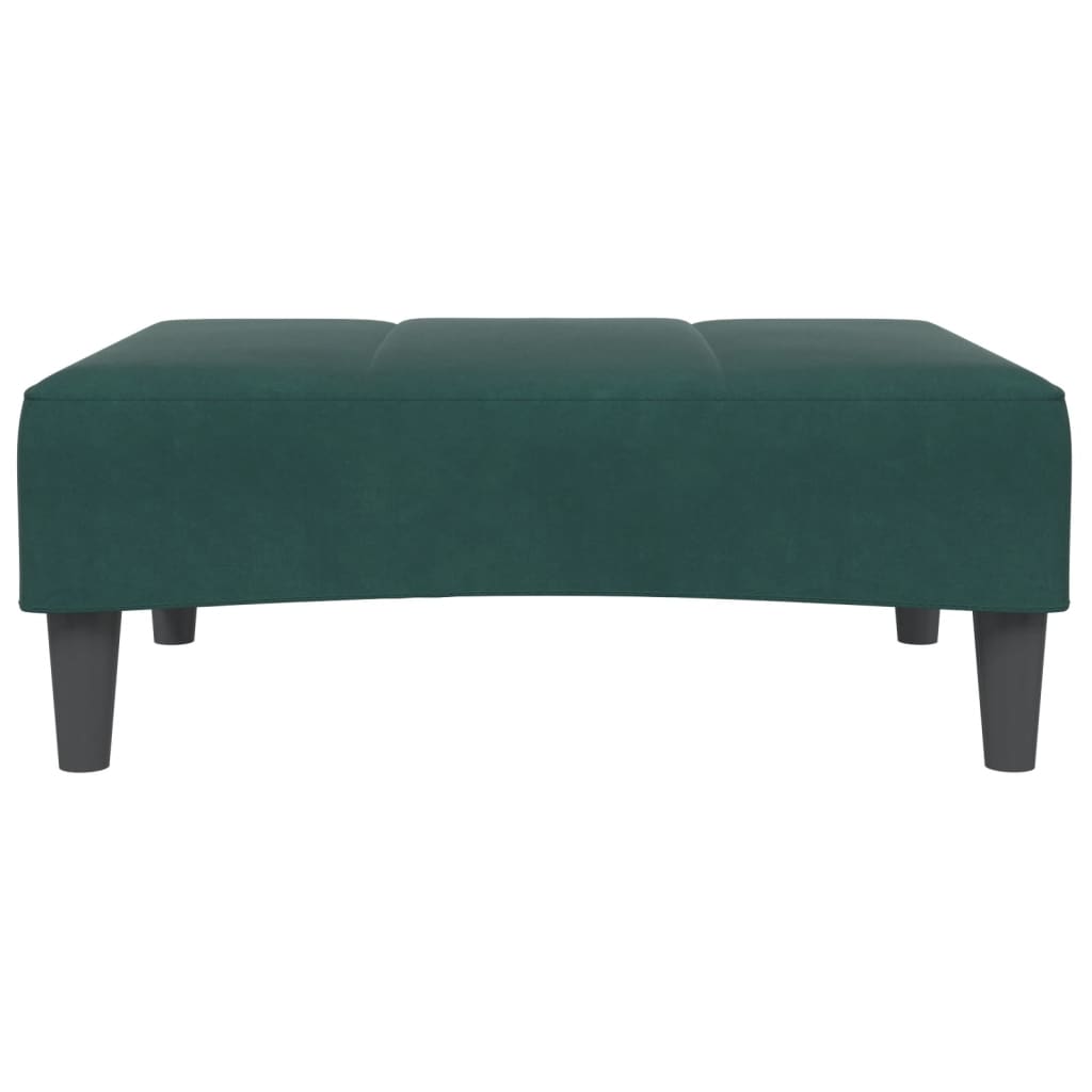 vidaXL Taburet, verde închis, 77x55x31 cm, catifea vidaXL Taburet, verde închis, 77x55x31 cm, catifea