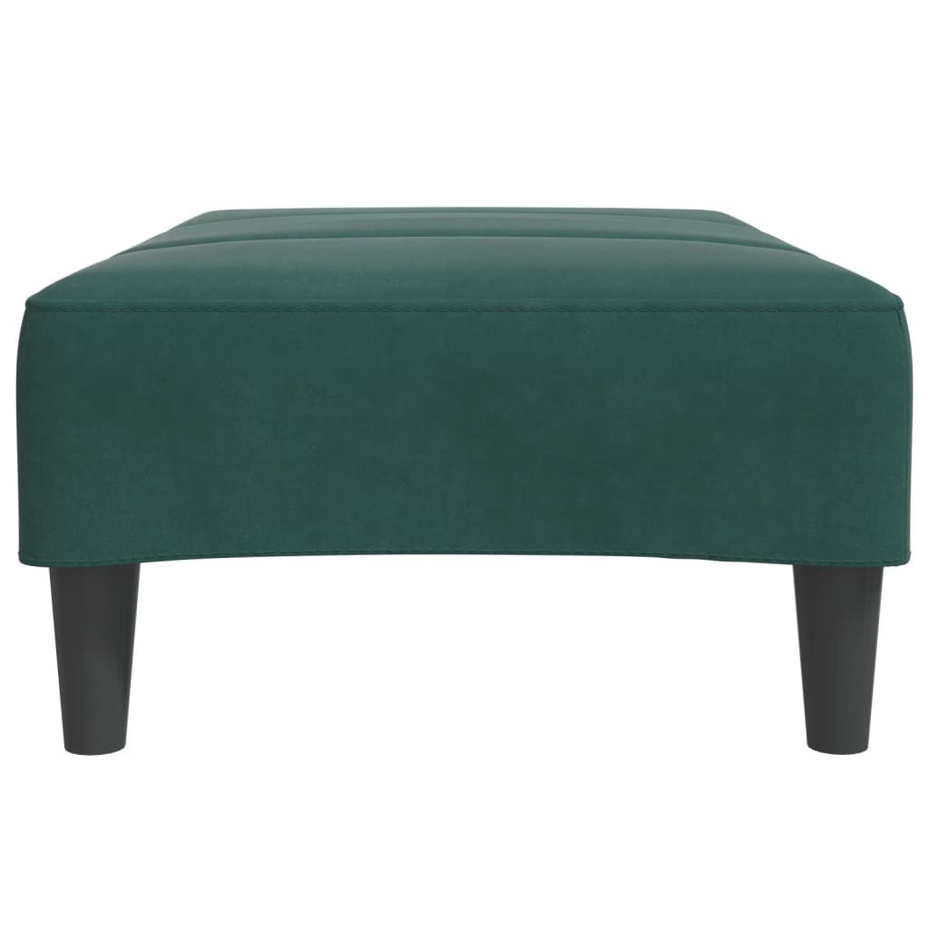 vidaXL Taburet, verde închis, 77x55x31 cm, catifea vidaXL Taburet, verde închis, 77x55x31 cm, catifea