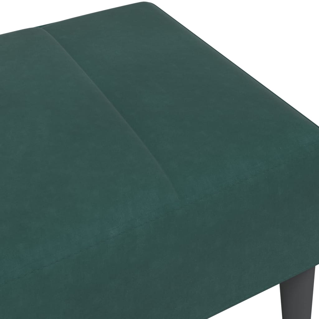 vidaXL Taburet, verde închis, 77x55x31 cm, catifea vidaXL Taburet, verde închis, 77x55x31 cm, catifea
