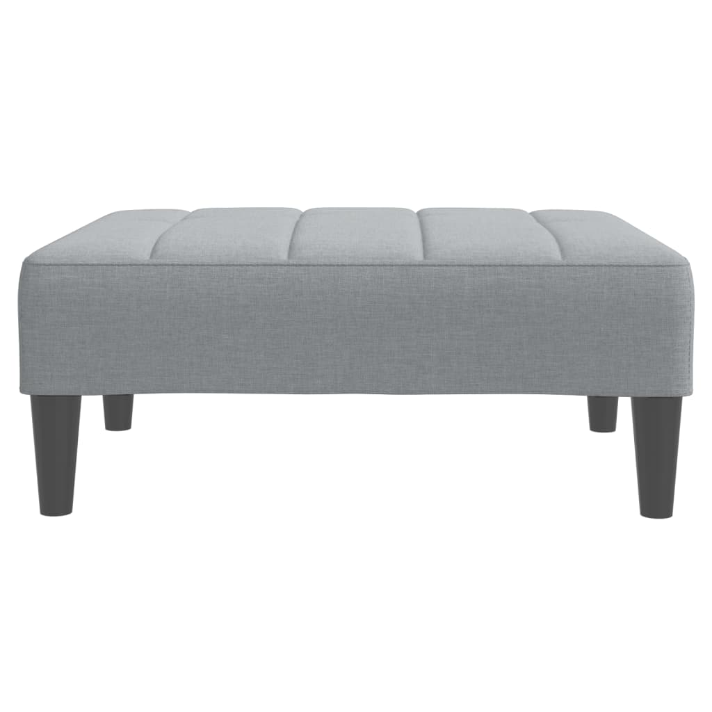 vidaXL Taburet, gri deschis, 77x55x31 cm, material textil vidaXL Taburet, gri deschis, 77x55x31 cm, material textil