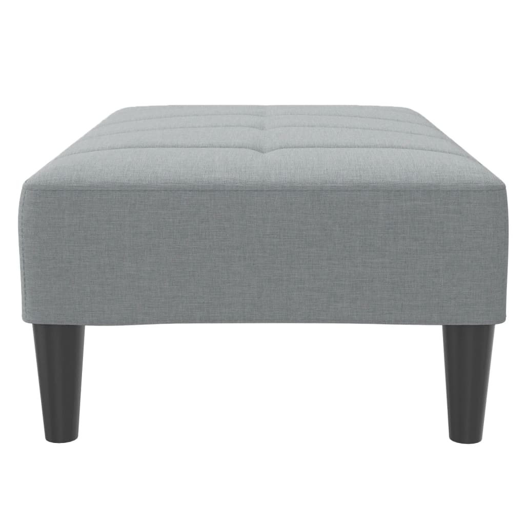 vidaXL Taburet, gri deschis, 77x55x31 cm, material textil vidaXL Taburet, gri deschis, 77x55x31 cm, material textil