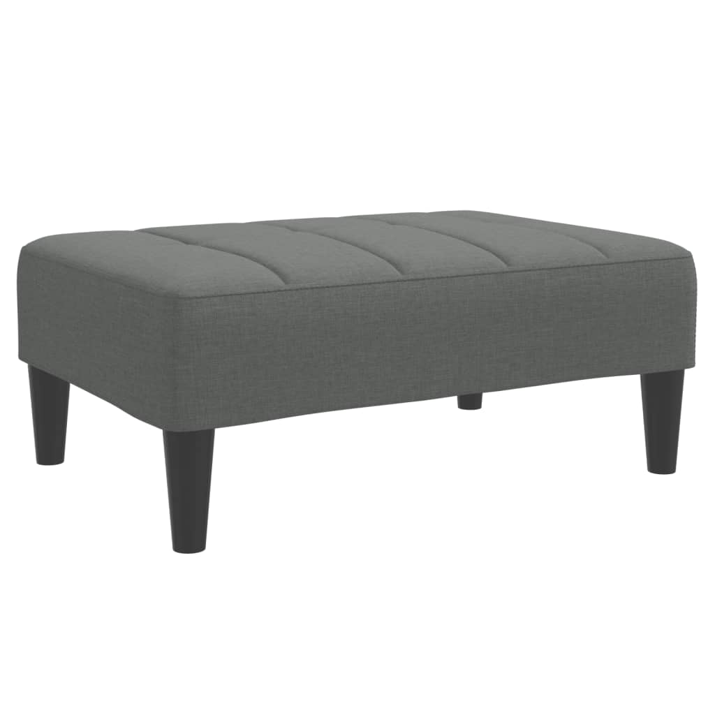 vidaXL Taburet, gri închis, 77x55x31 cm, material textil vidaXL Taburet, gri închis, 77x55x31 cm, material textil