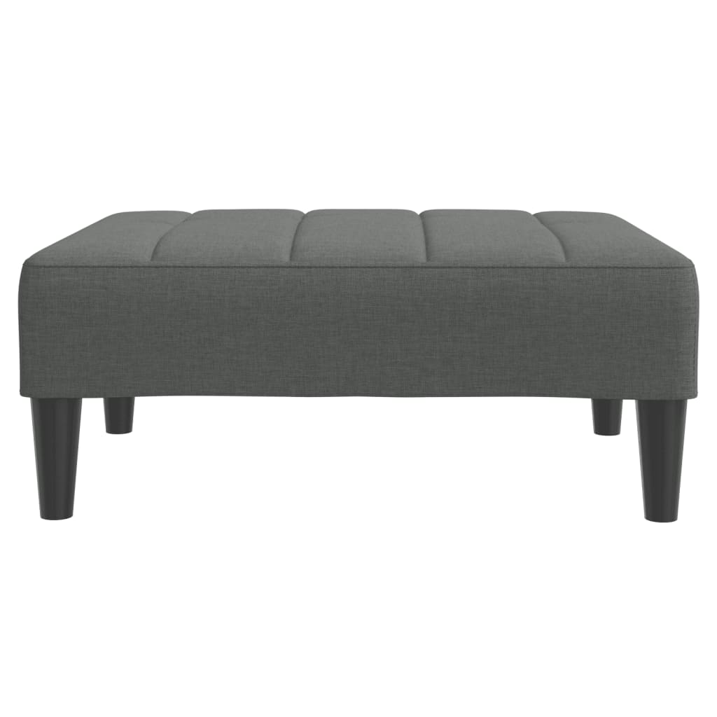 vidaXL Taburet, gri închis, 77x55x31 cm, material textil vidaXL Taburet, gri închis, 77x55x31 cm, material textil