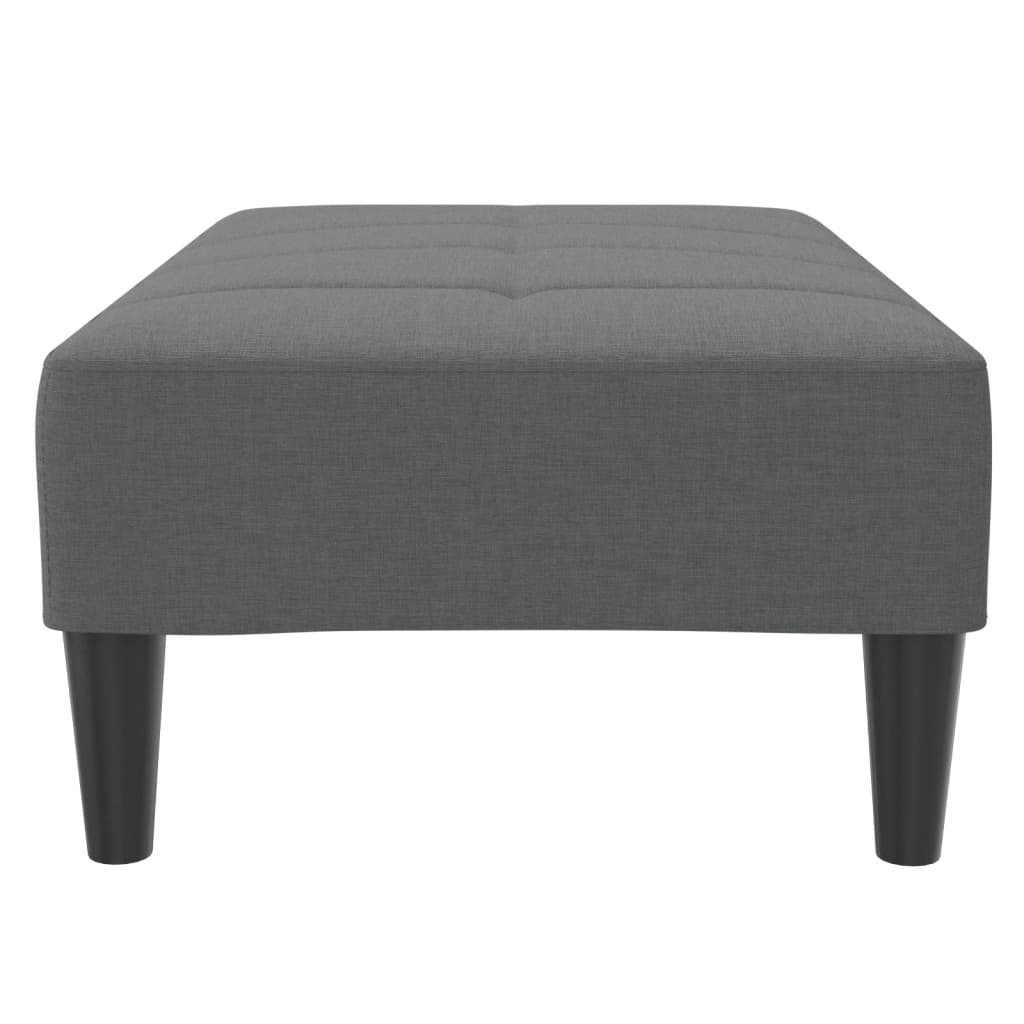vidaXL Taburet, gri închis, 77x55x31 cm, material textil vidaXL Taburet, gri închis, 77x55x31 cm, material textil