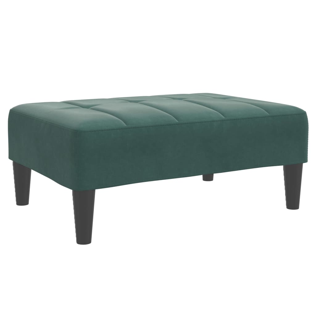 vidaXL Taburet, verde închis, 77x55x31 cm, catifea vidaXL Taburet, verde închis, 77x55x31 cm, catifea