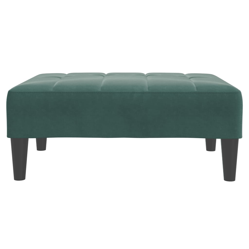 vidaXL Taburet, verde închis, 77x55x31 cm, catifea vidaXL Taburet, verde închis, 77x55x31 cm, catifea