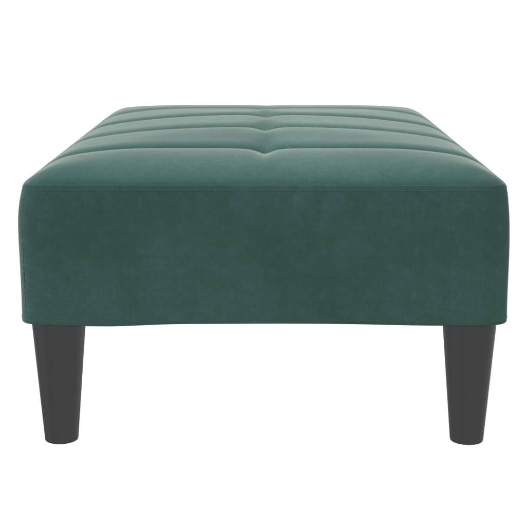 vidaXL Taburet, verde închis, 77x55x31 cm, catifea vidaXL Taburet, verde închis, 77x55x31 cm, catifea