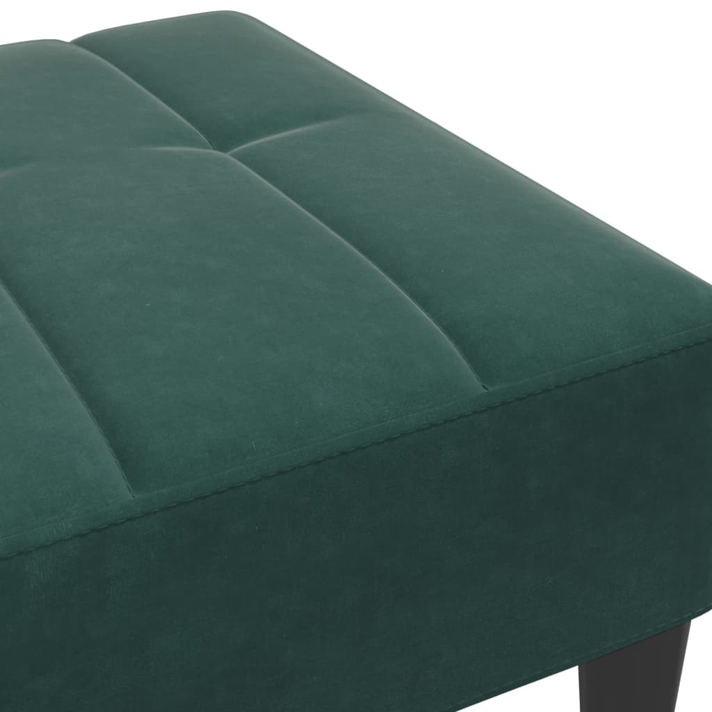 vidaXL Taburet, verde închis, 77x55x31 cm, catifea vidaXL Taburet, verde închis, 77x55x31 cm, catifea