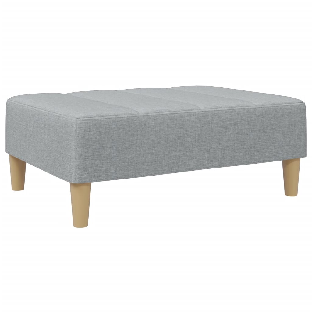 vidaXL Taburet, gri deschis, 77x55x31 cm, material textil vidaXL Taburet, gri deschis, 77x55x31 cm, material textil