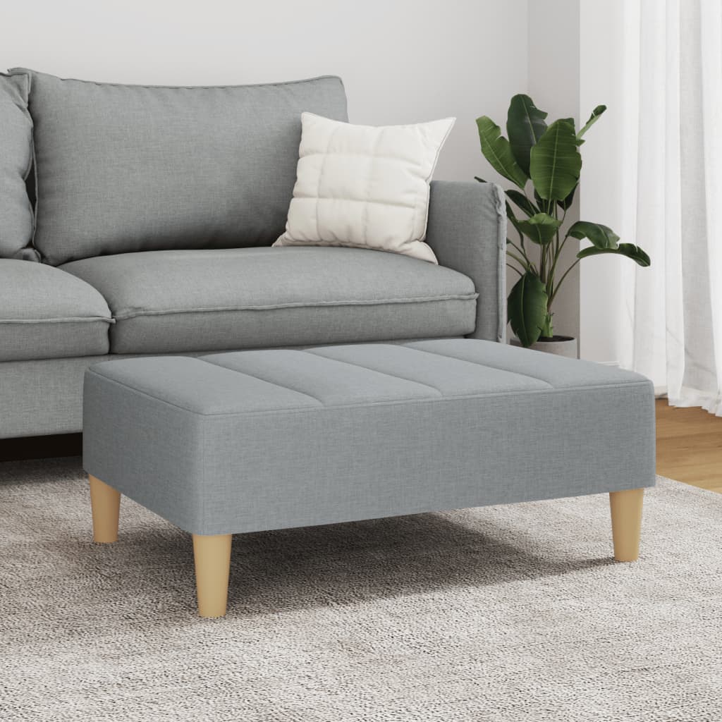vidaXL Taburet, gri deschis, 77x55x31 cm, material textil vidaXL Taburet, gri deschis, 77x55x31 cm, material textil