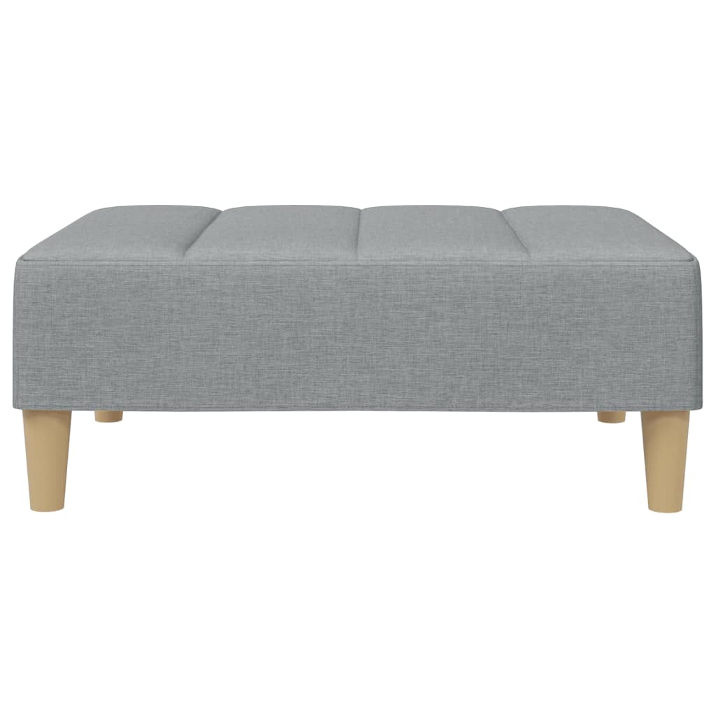 vidaXL Taburet, gri deschis, 77x55x31 cm, material textil vidaXL Taburet, gri deschis, 77x55x31 cm, material textil