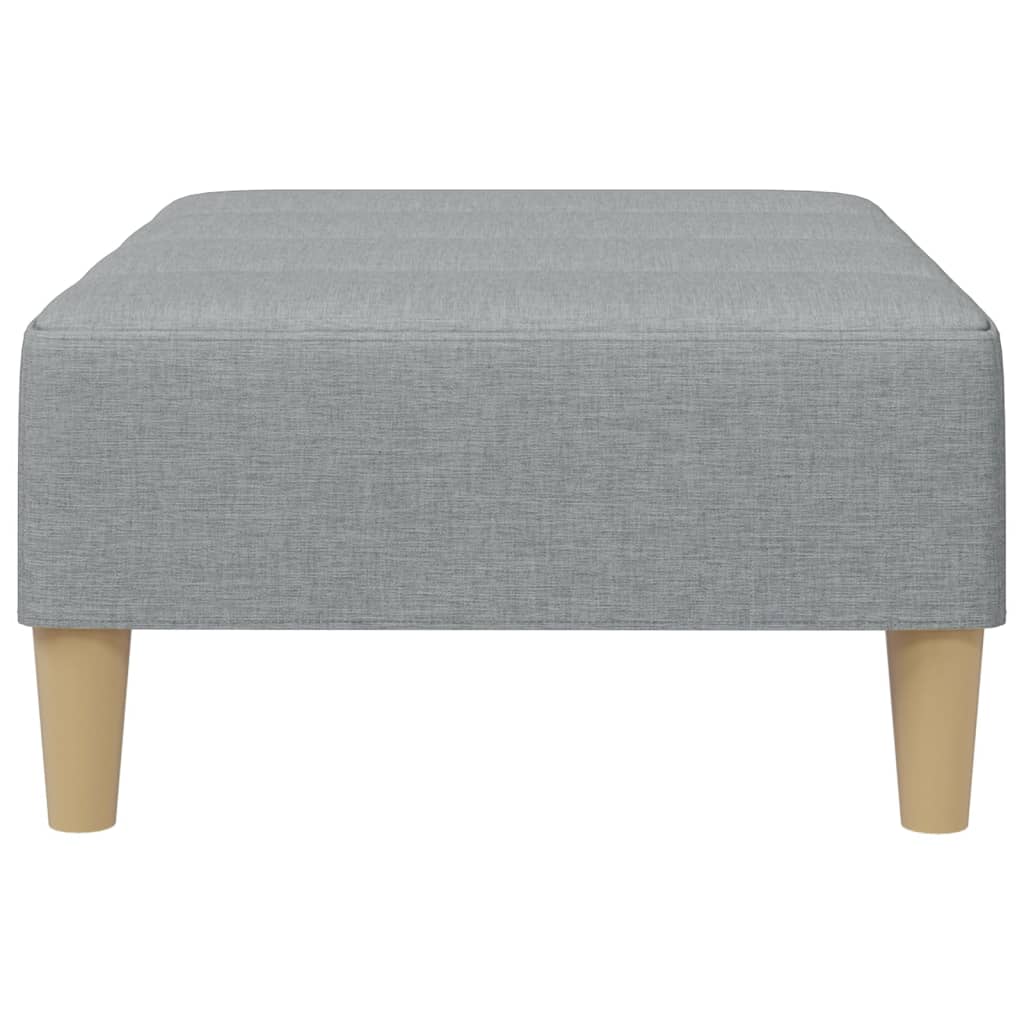 vidaXL Taburet, gri deschis, 77x55x31 cm, material textil vidaXL Taburet, gri deschis, 77x55x31 cm, material textil