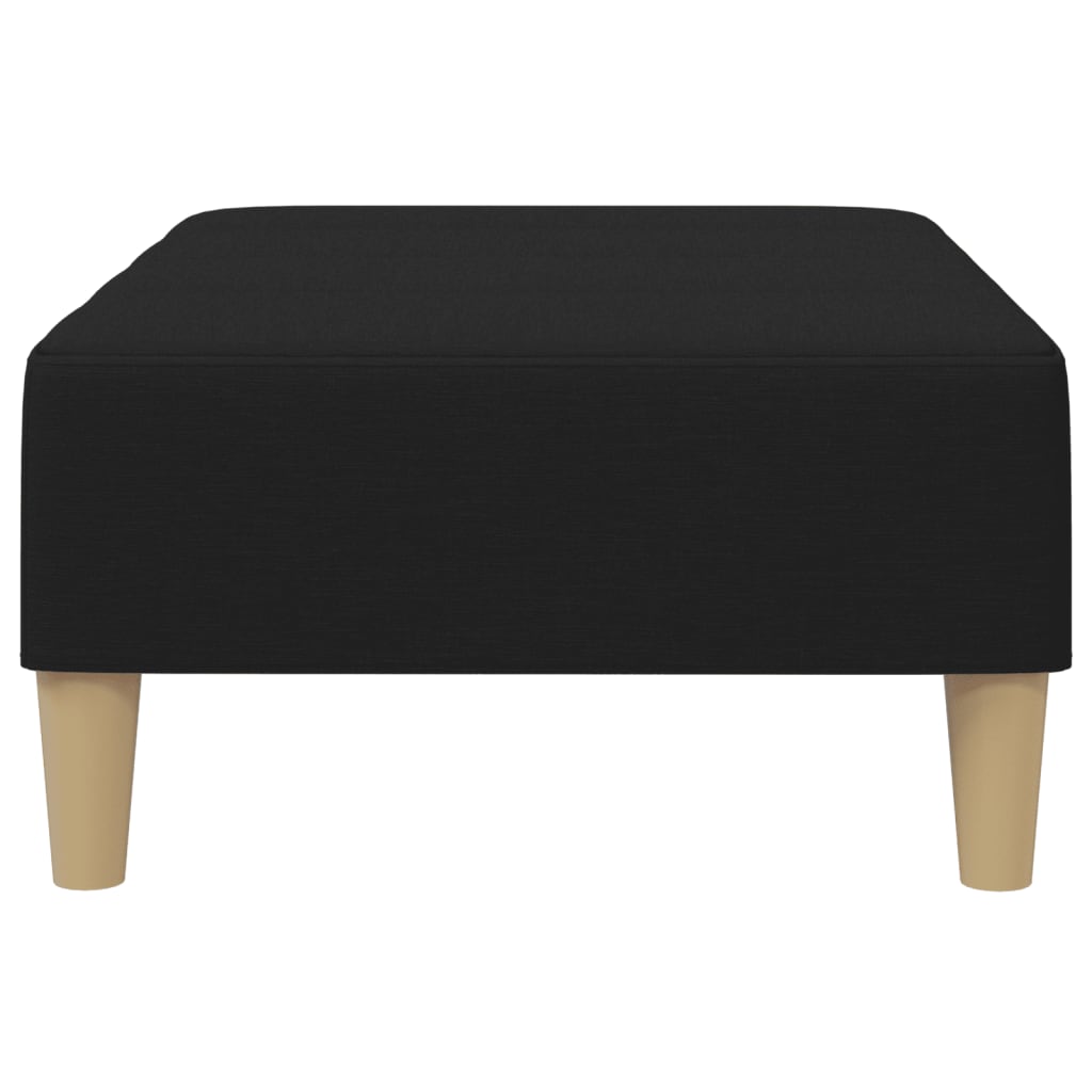 vidaXL Taburet, negru, 77x55x31 cm, material textil vidaXL Taburet, negru, 77x55x31 cm, material textil