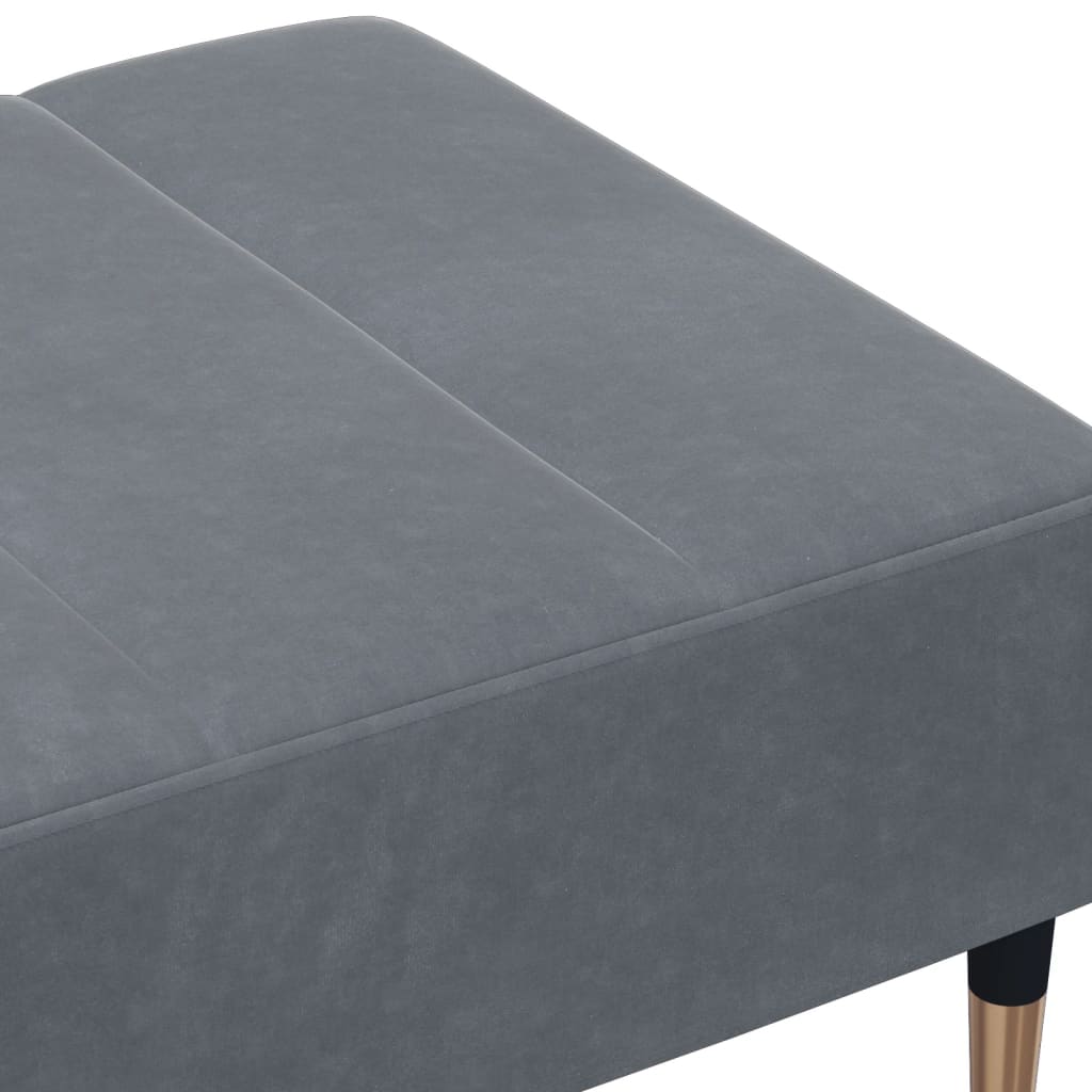 vidaXL Taburet, gri închis, 77x55x31 cm, catifea vidaXL Taburet, gri închis, 77x55x31 cm, catifea