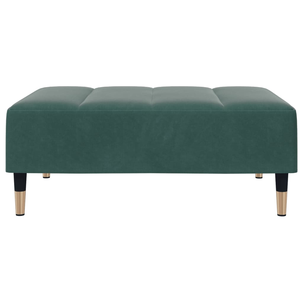 vidaXL Taburet, verde închis, 77x55x31 cm, catifea vidaXL Taburet, verde închis, 77x55x31 cm, catifea