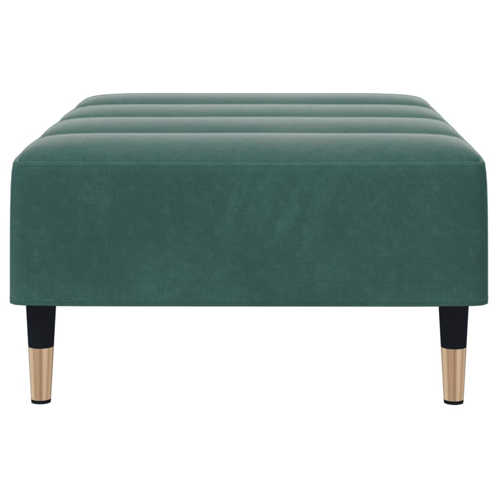 vidaXL Taburet, verde închis, 77x55x31 cm, catifea vidaXL Taburet, verde închis, 77x55x31 cm, catifea