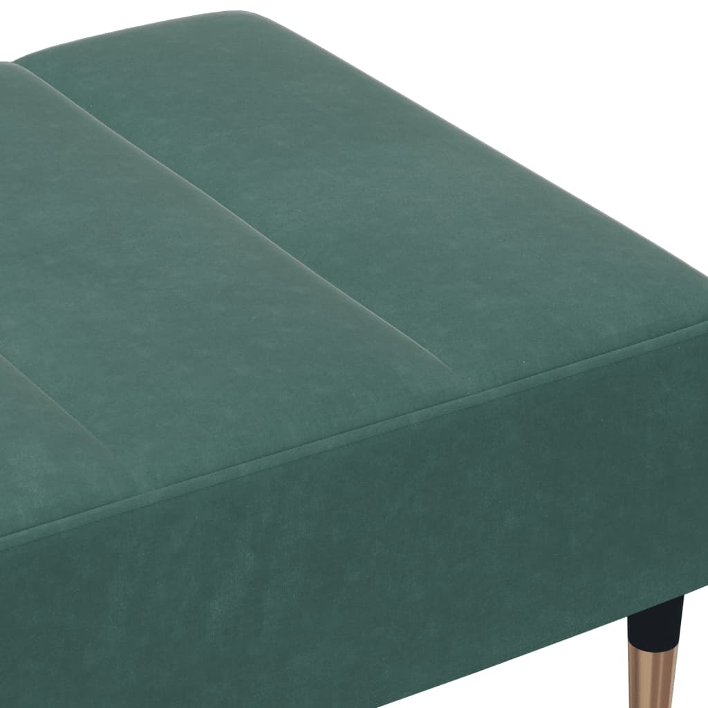 vidaXL Taburet, verde închis, 77x55x31 cm, catifea vidaXL Taburet, verde închis, 77x55x31 cm, catifea