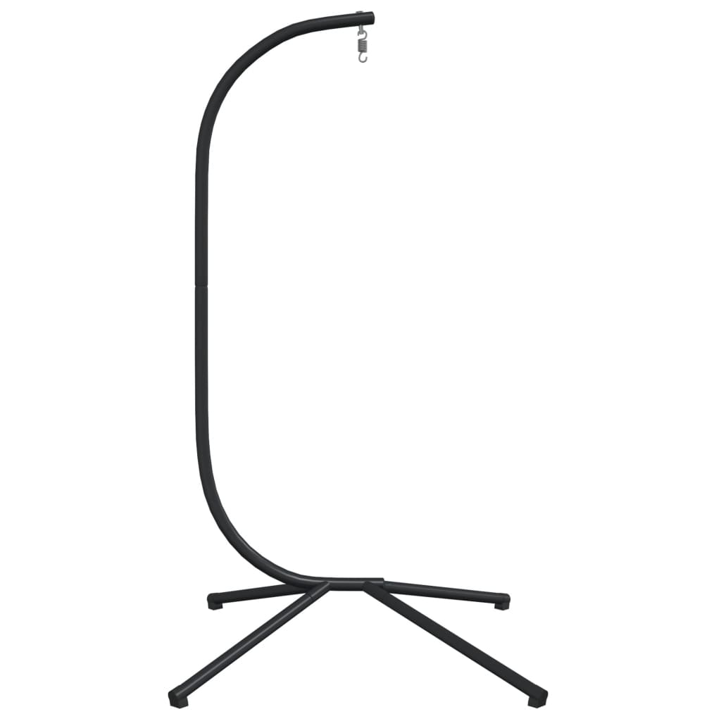 vidaXL Suport pentru scaun suspendat tip ou, negru, oțel vidaXL Suport pentru scaun suspendat tip ou, negru, oțel