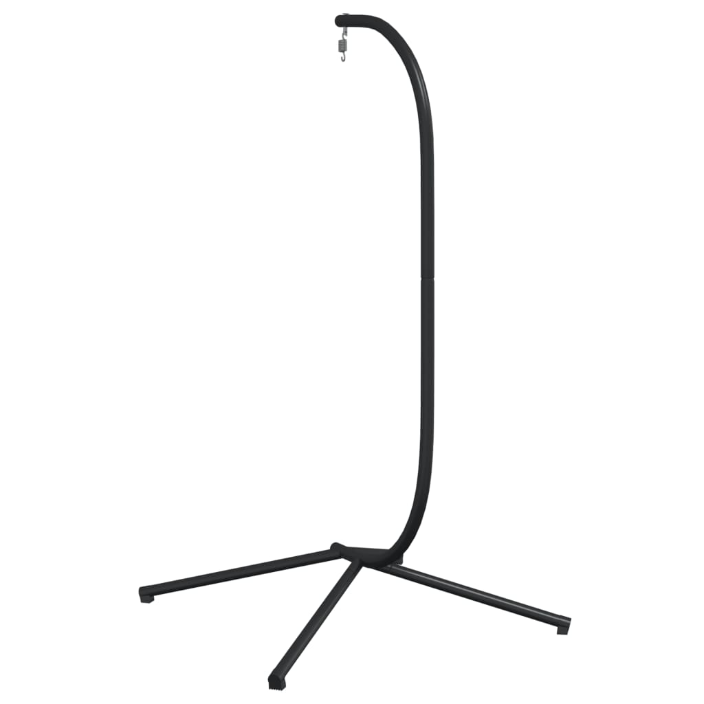 vidaXL Suport pentru scaun suspendat tip ou, negru, oțel vidaXL Suport pentru scaun suspendat tip ou, negru, oțel