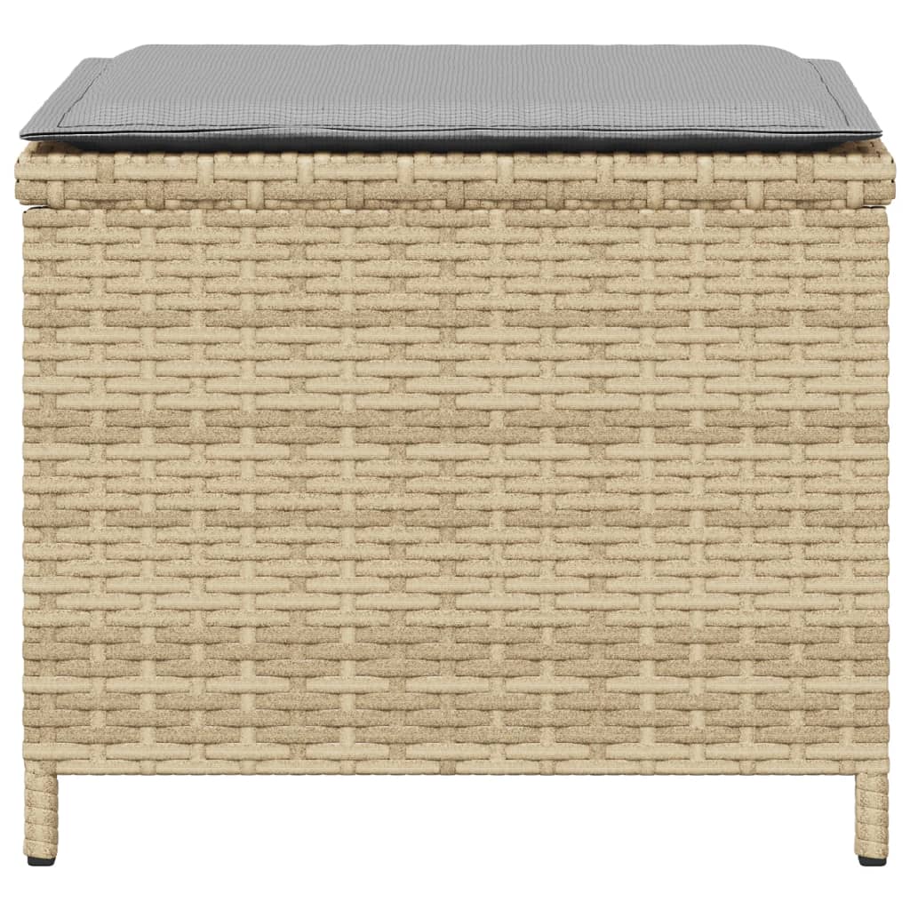 vidaXL Scaune de grădină cu perne 4 buc. mix bej 40x40x35 cm poliratan vidaXL Scaune de grădină cu perne 4 buc. mix bej 40x40x35 cm poliratan