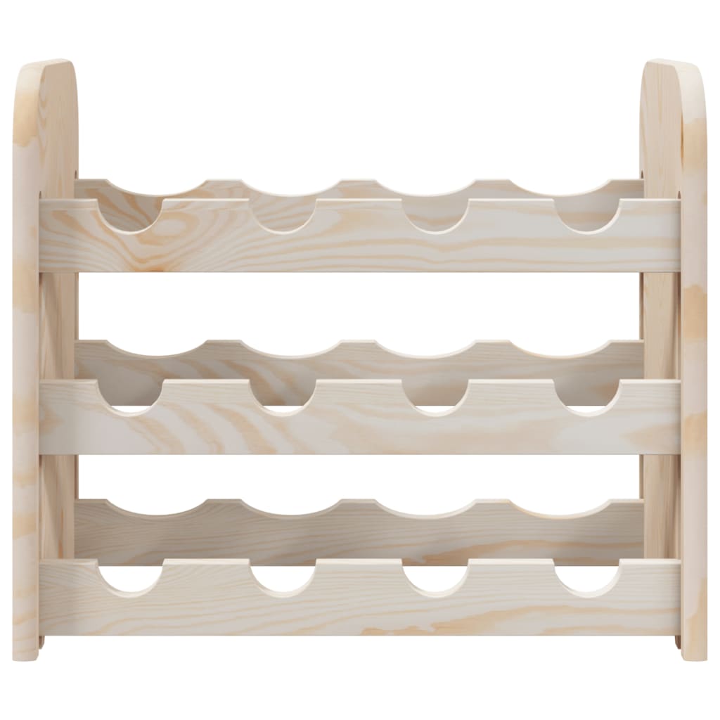 vidaXL Suport de vinuri, 43x25x37 cm, lemn masiv de pin