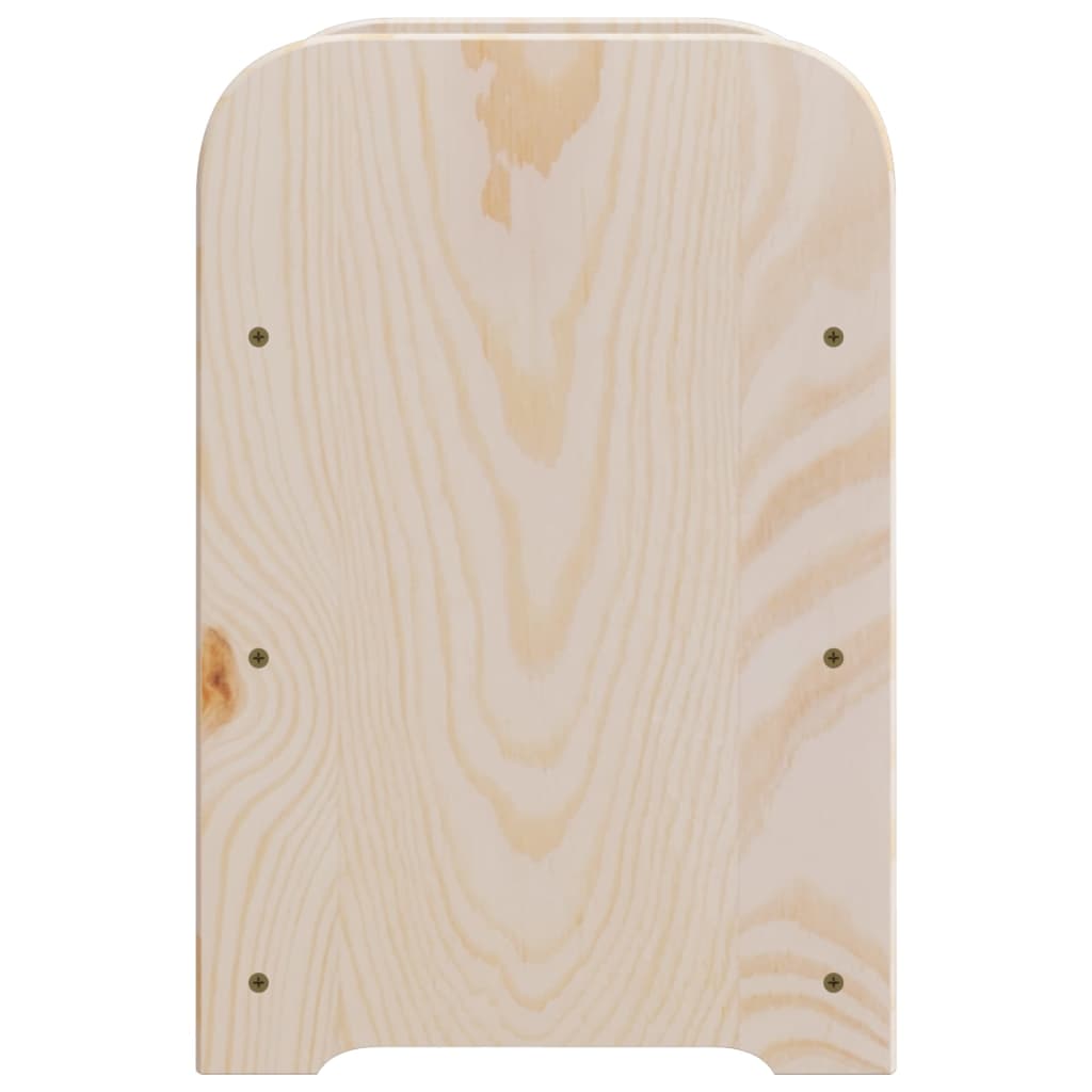 vidaXL Suport vinuri cu raft superior, 43x25x37 cm, lemn masiv de pin