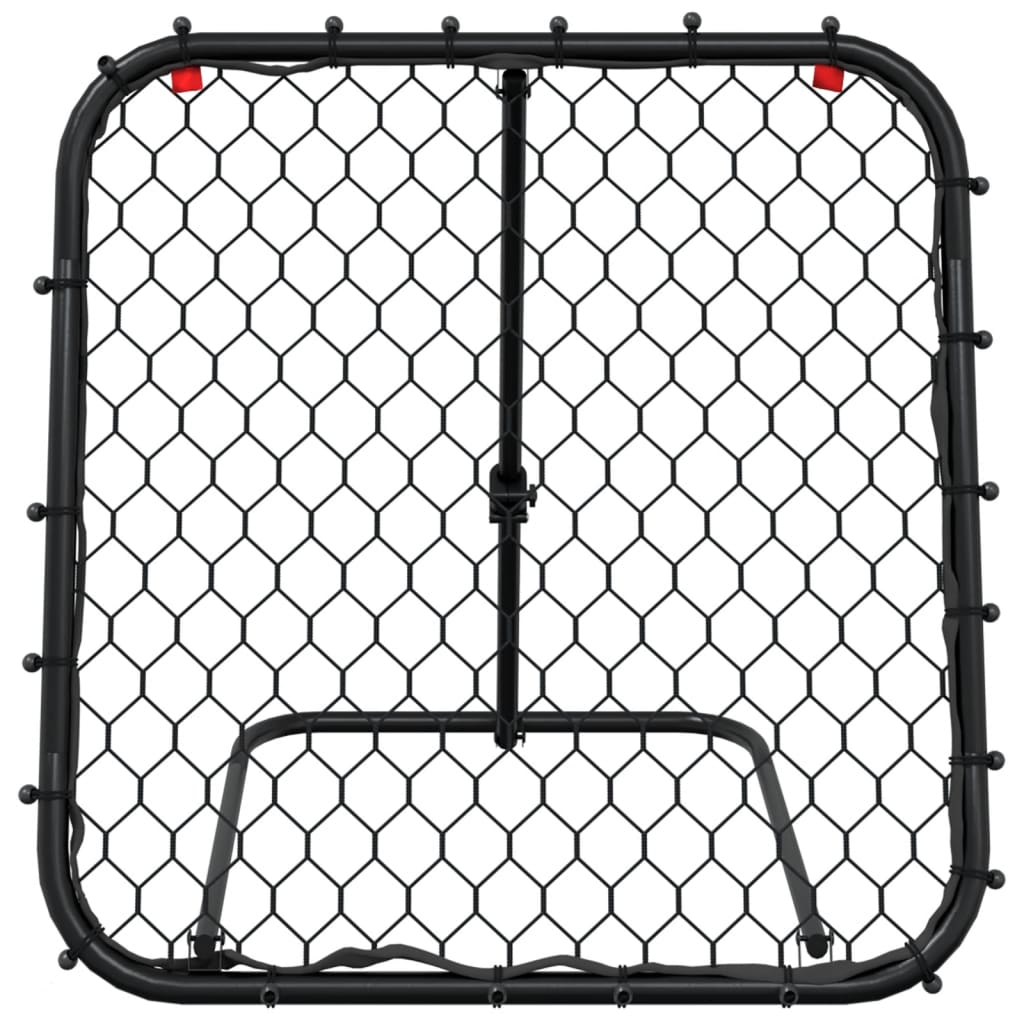 vidaXL Plasă de ricoșeu fotbal, reglabilă, negru, 84x73x60-80 cm, oțel vidaXL Plasă de ricoșeu fotbal, reglabilă, negru, 84x73x60-80 cm, oțel