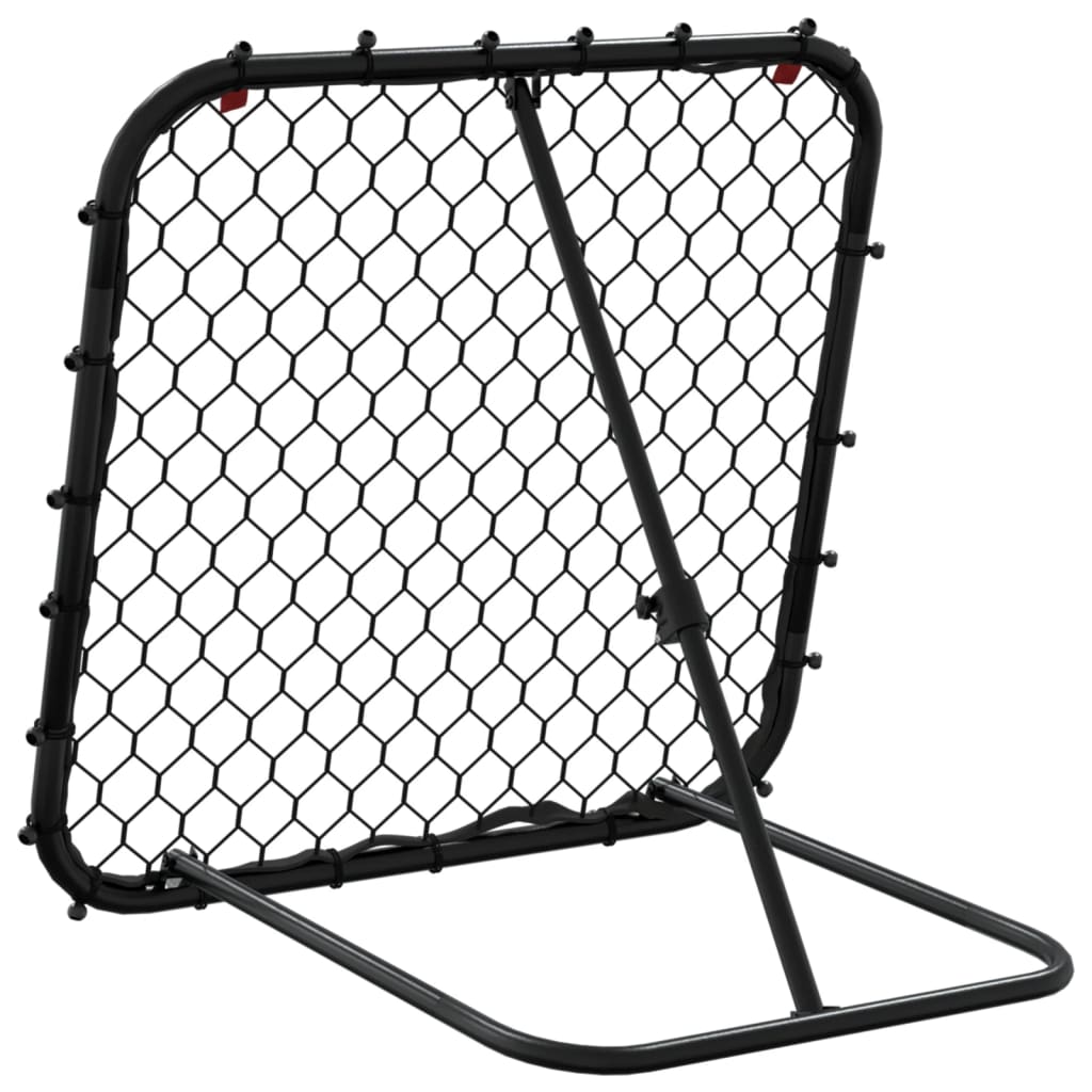 vidaXL Plasă de ricoșeu fotbal, reglabilă, negru, 84x73x60-80 cm, oțel vidaXL Plasă de ricoșeu fotbal, reglabilă, negru, 84x73x60-80 cm, oțel