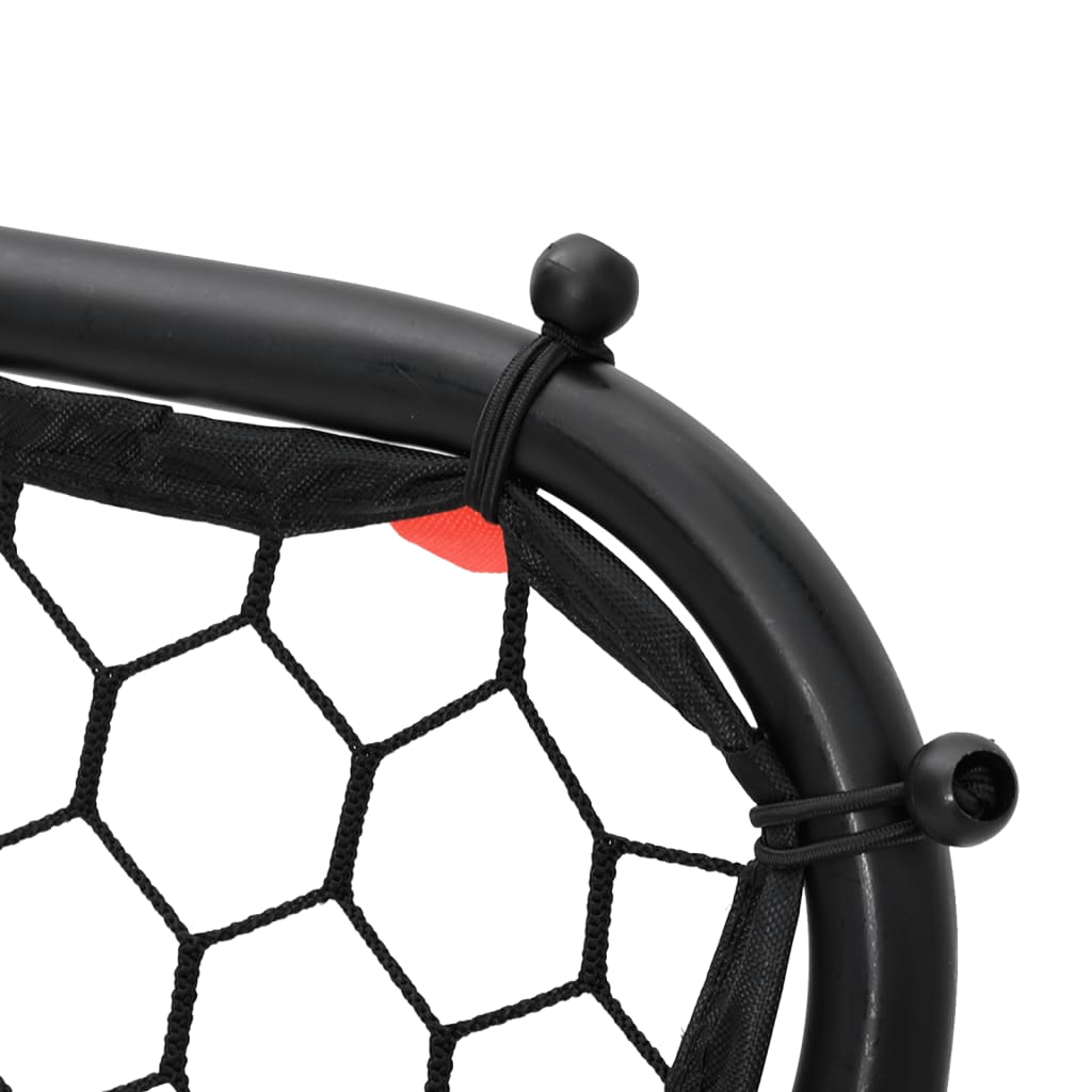vidaXL Plasă de ricoșeu fotbal, reglabilă, negru, 84x73x60-80 cm, oțel vidaXL Plasă de ricoșeu fotbal, reglabilă, negru, 84x73x60-80 cm, oțel