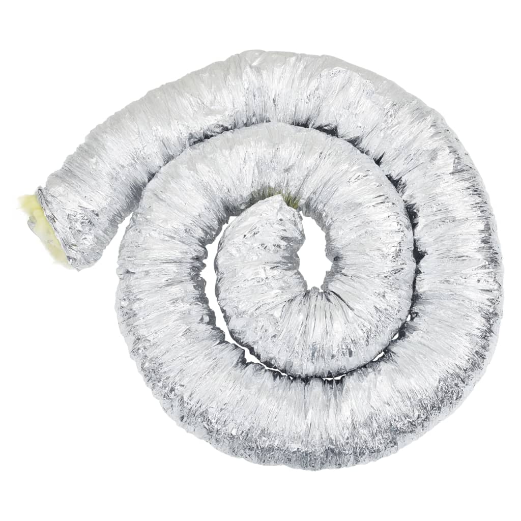 vidaXL Conductă de ventilație izolată, 6 m, Ø10 cm, aluminiu vidaXL Conductă de ventilație izolată, 6 m, Ø10 cm, aluminiu