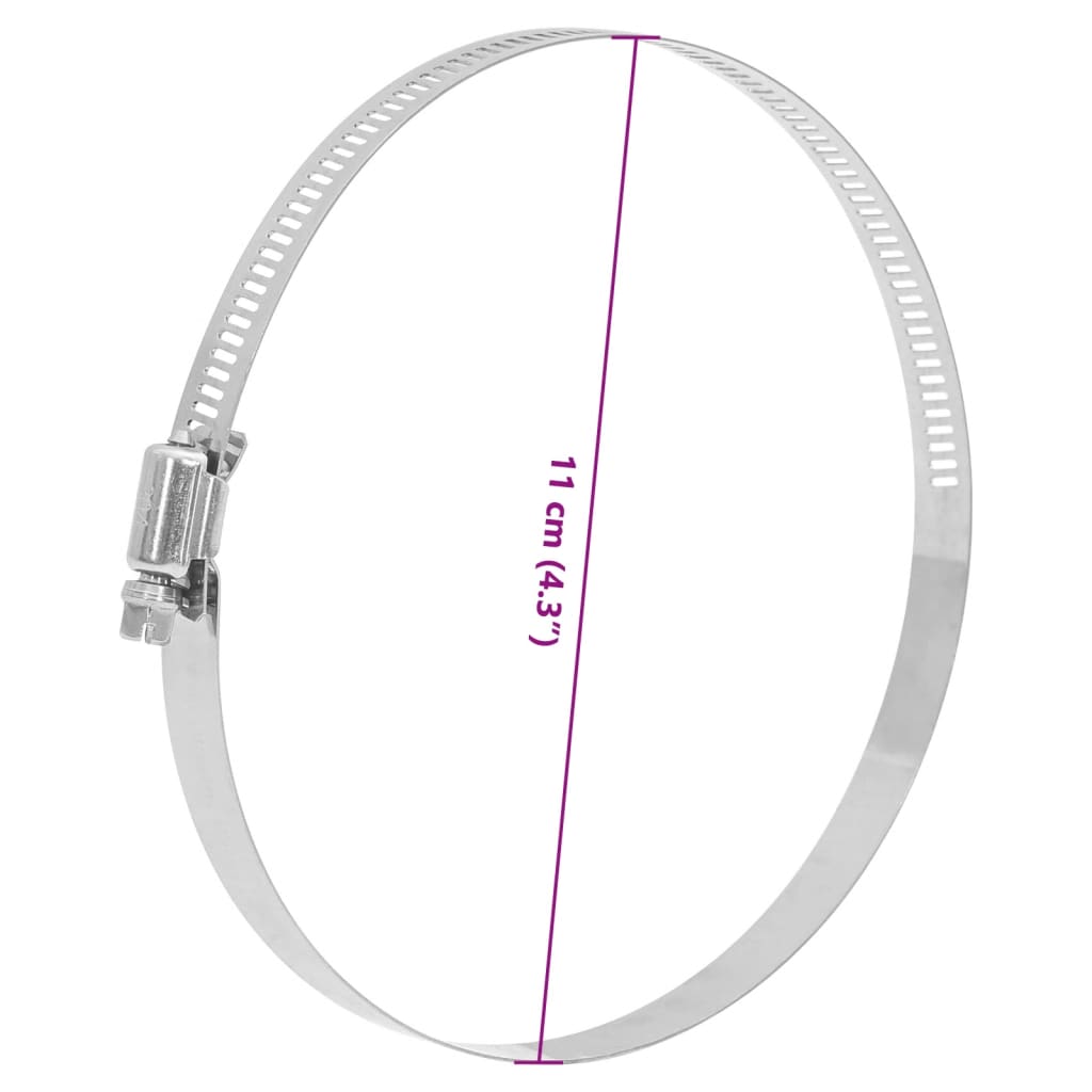 vidaXL Coliere pentru furtun, 6 buc., 91-110 mm, oțel inoxidabil 304 vidaXL Coliere pentru furtun, 6 buc., 91-110 mm, oțel inoxidabil 304