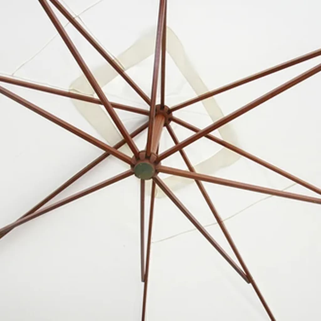vidaXL Umbrelă de soare suspendată 300 x 400 cm, alb vidaXL Umbrelă de soare suspendată 300 x 400 cm, alb