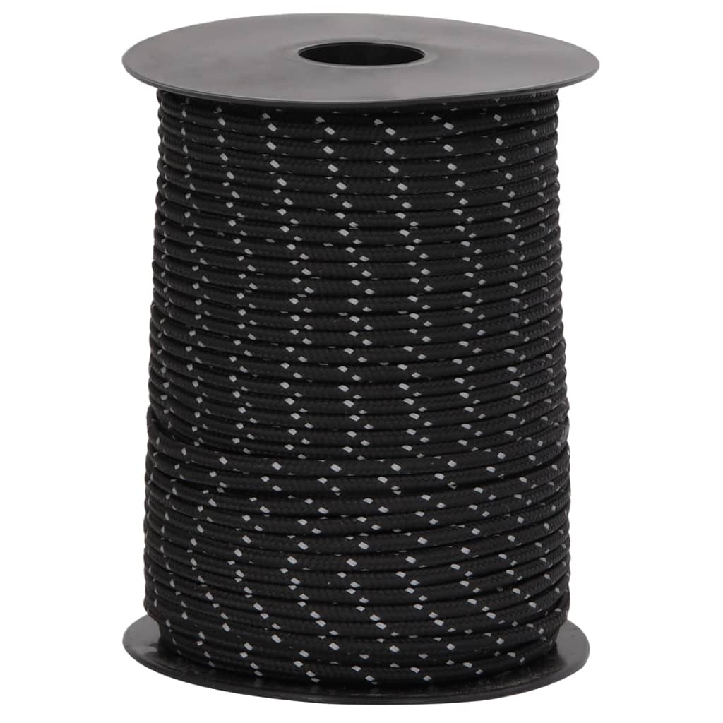 vidaXL Funie pentru cort cu benzi reflectorizante și chei, 50 m, 3 mm vidaXL Funie pentru cort cu benzi reflectorizante și chei, 50 m, 3 mm