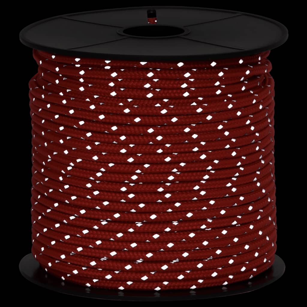 vidaXL Funie pentru cort cu benzi reflectorizante și chei, 50 m, 4 mm vidaXL Funie pentru cort cu benzi reflectorizante și chei, 50 m, 4 mm