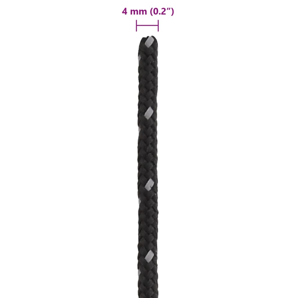 vidaXL Funie pentru cort cu benzi reflectorizante și chei, 50 m, 4 mm vidaXL Funie pentru cort cu benzi reflectorizante și chei, 50 m, 4 mm