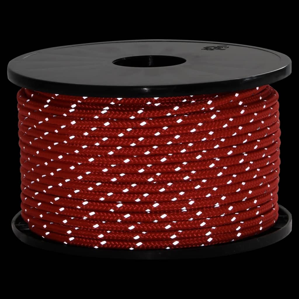 vidaXL Funie pentru cort cu benzi reflectorizante și chei, 50 m, 5 mm vidaXL Funie pentru cort cu benzi reflectorizante și chei, 50 m, 5 mm