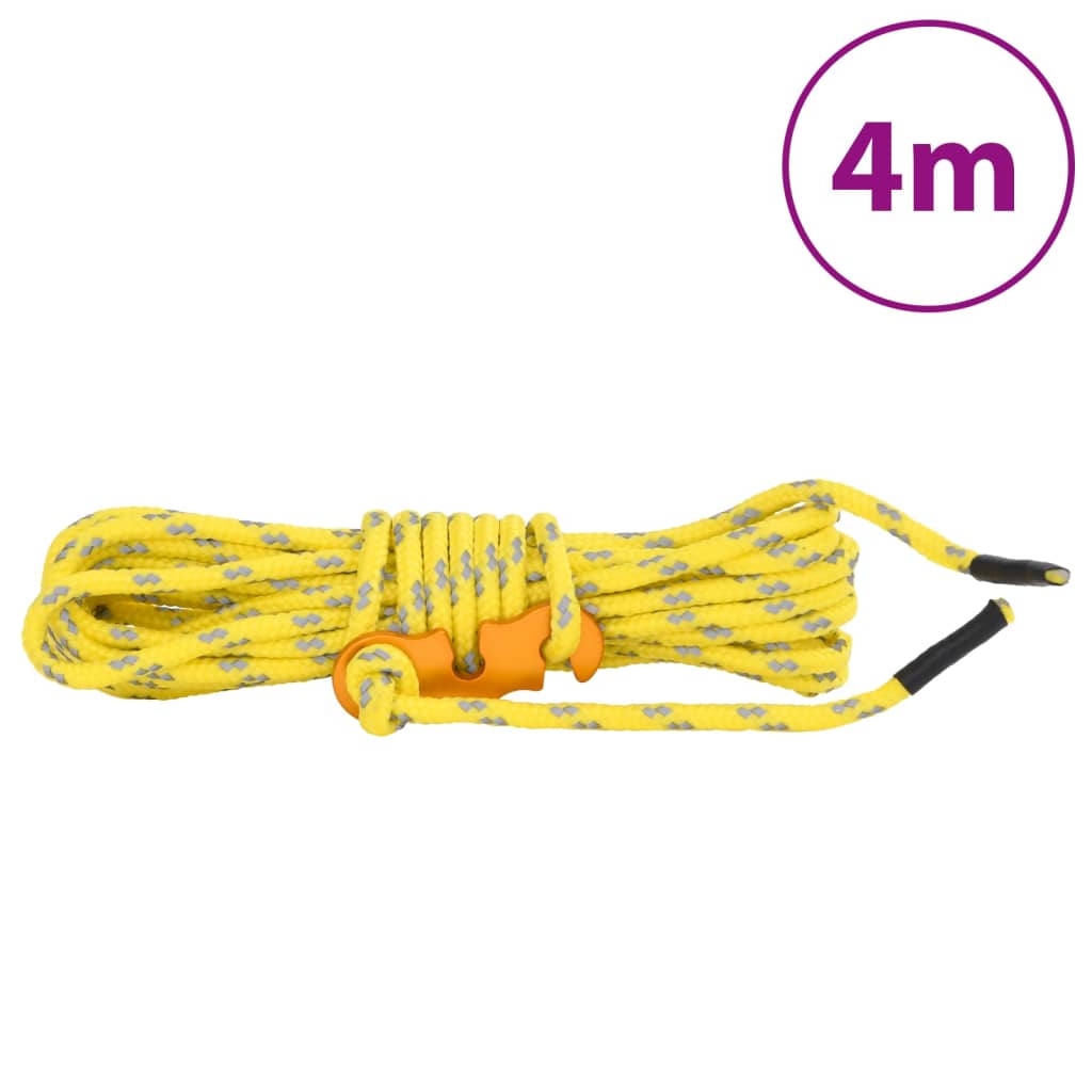 vidaXL Funie pentru cort cu chei reflectorizante, 8 buc., 4 m, 4 mm vidaXL Funie pentru cort cu chei reflectorizante, 8 buc., 4 m, 4 mm