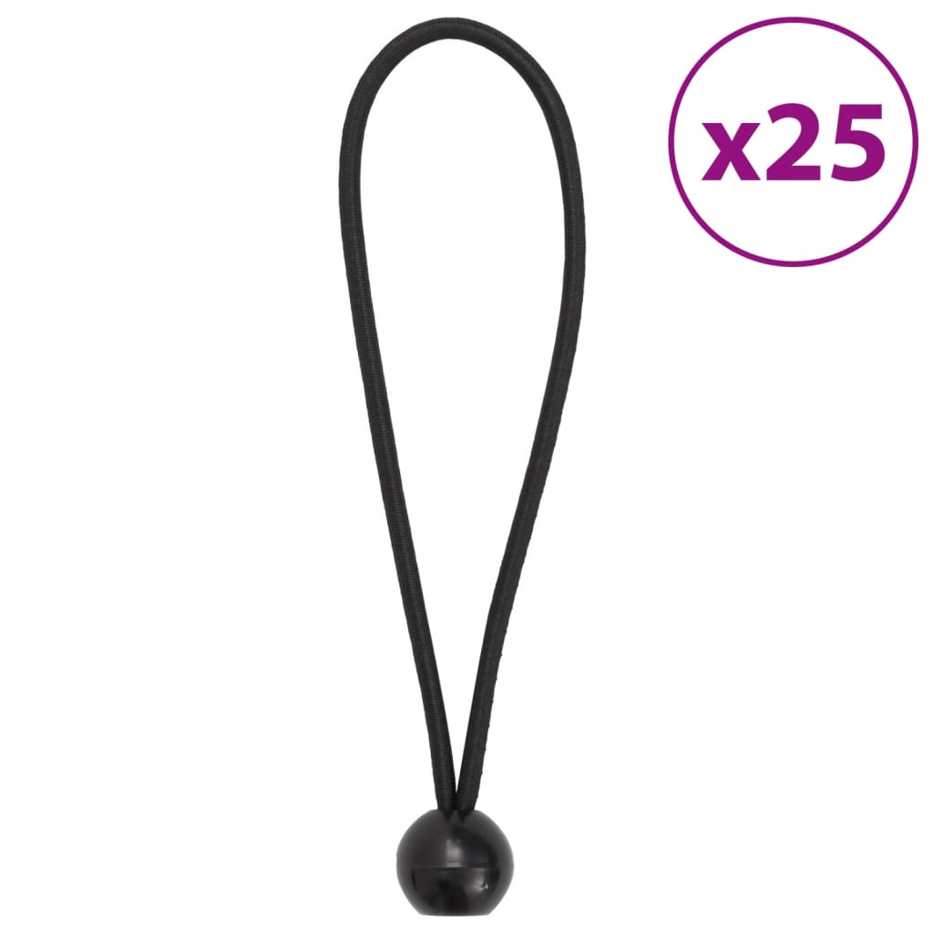 vidaXL Corzi elastice cu bile, 25 buc., 21 x 0,5 cm vidaXL Corzi elastice cu bile, 25 buc., 21 x 0,5 cm