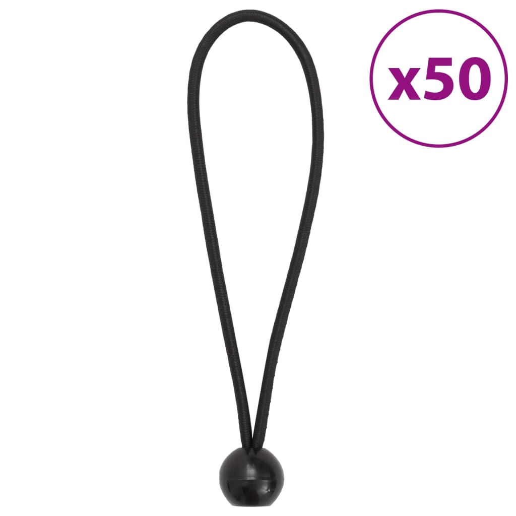 vidaXL Corzi elastice cu bile, 50 buc., 21 x 0,5 cm vidaXL Corzi elastice cu bile, 50 buc., 21 x 0,5 cm