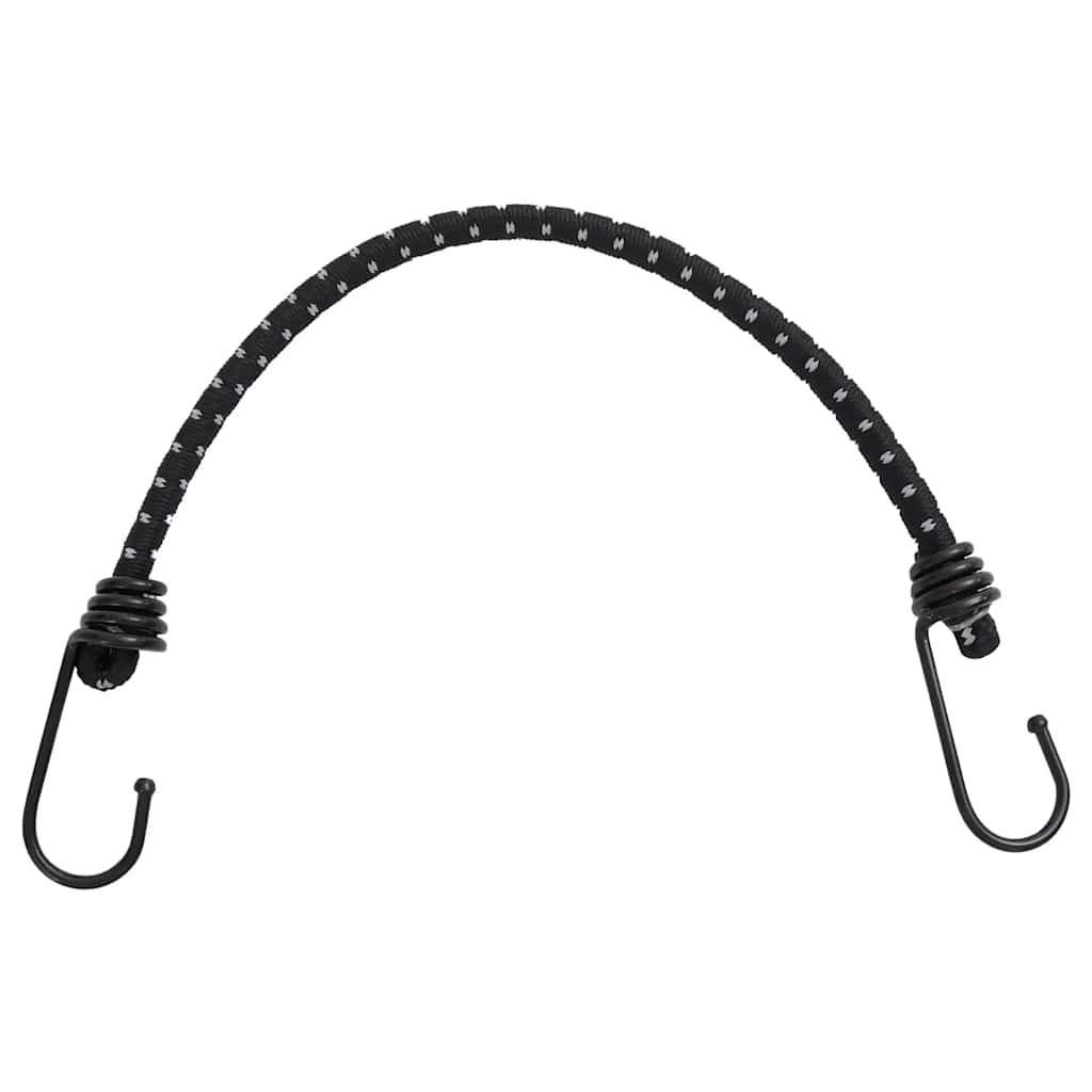 vidaXL Corzi elastice cu benzi reflectorizante/cârlige 10 buc. 46 cm vidaXL Corzi elastice cu benzi reflectorizante/cârlige 10 buc. 46 cm