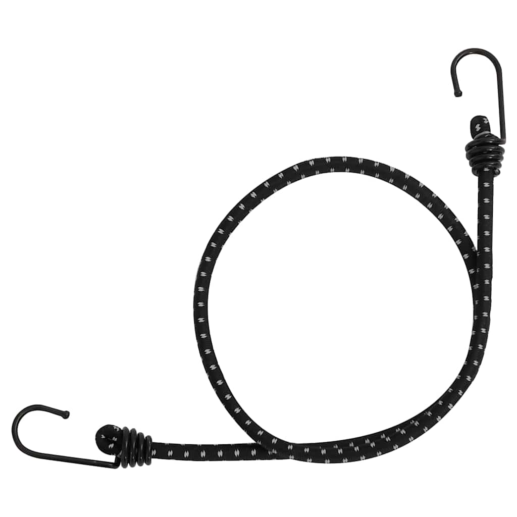 vidaXL Corzi elastice cu benzi reflectorizante/cârlige 25 buc. 88 cm vidaXL Corzi elastice cu benzi reflectorizante/cârlige 25 buc. 88 cm