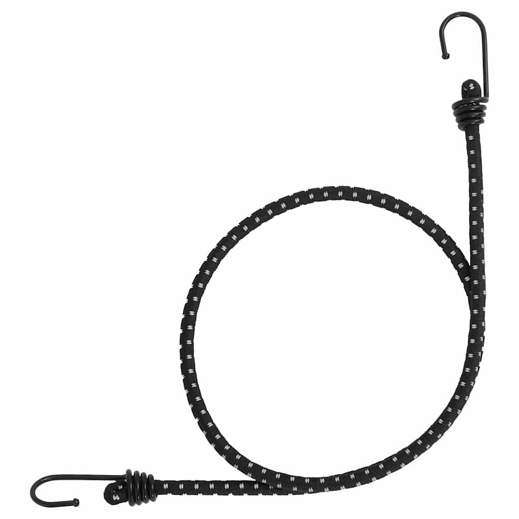 vidaXL Corzi elastice cu benzi reflectorizante/cârlige 50 buc. 100 cm vidaXL Corzi elastice cu benzi reflectorizante/cârlige 50 buc. 100 cm