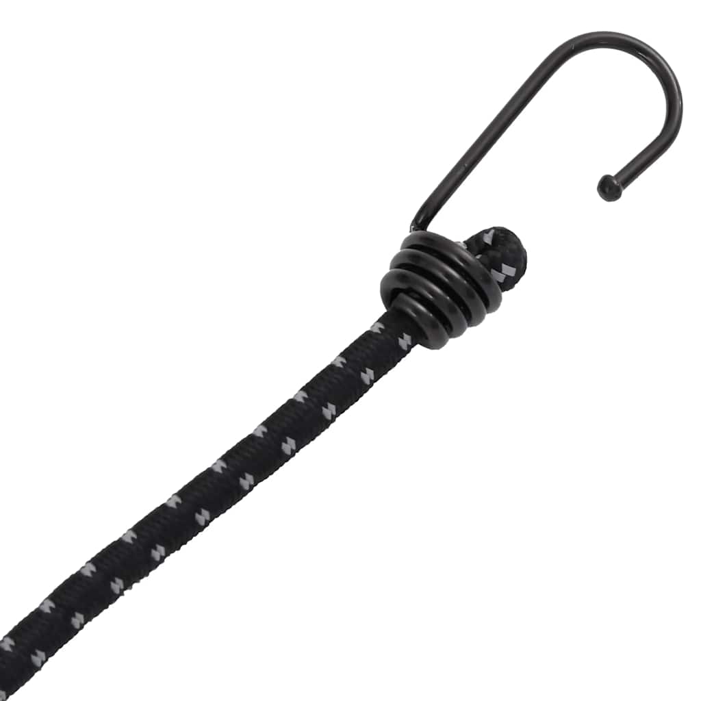 vidaXL Corzi elastice cu benzi reflectorizante/cârlige 50 buc. 100 cm vidaXL Corzi elastice cu benzi reflectorizante/cârlige 50 buc. 100 cm